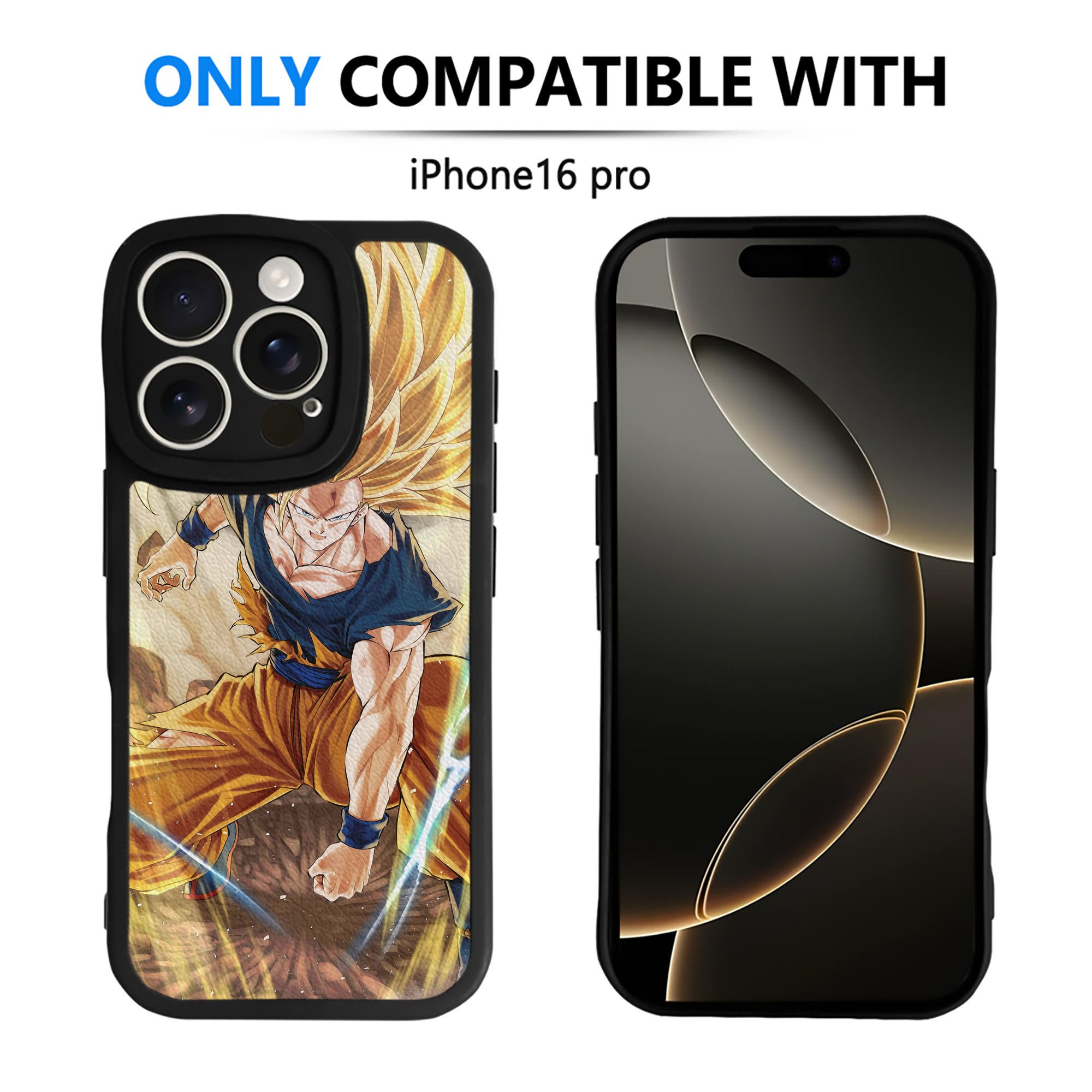 （画像用） ドラゴンボール DRAGON BALL 【iPhone 16シリーズ対応】シリコンスマホケース（レザー調） 材質：シリコン
